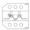 Čelisti pro kruhové kontakty SWS 2.5mm/1.5mm